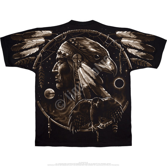 Liquid Blue Dream Spirit Black T-Shirt