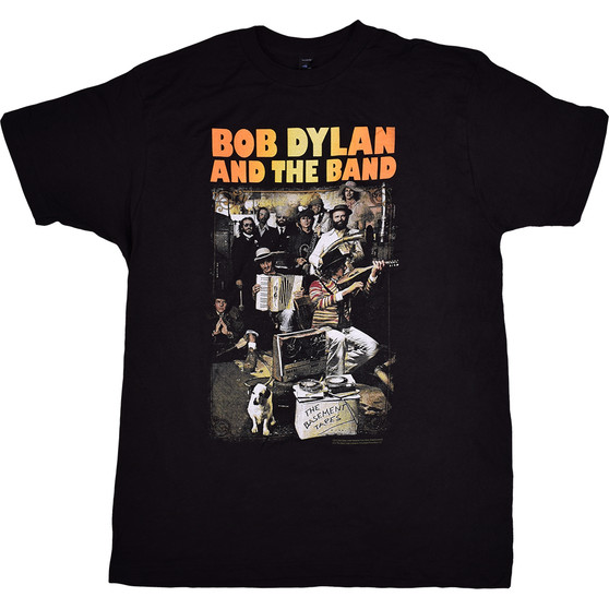 Liquid Blue Dylan Basement Tapes Black T-Shirt