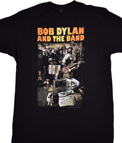liquid blue Dylan Basement Tapes Black T-Shirt