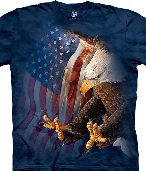liquid blue Eagle Freedom Classic Cotton T-Shirt