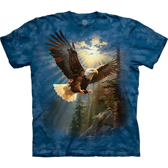 Liquid Blue Eagle Landing Classic Cotton T-Shirt