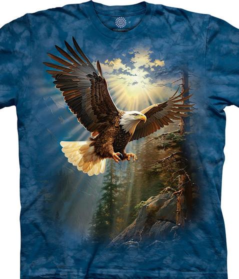 liquid blue Eagle Landing Classic Cotton T-Shirt