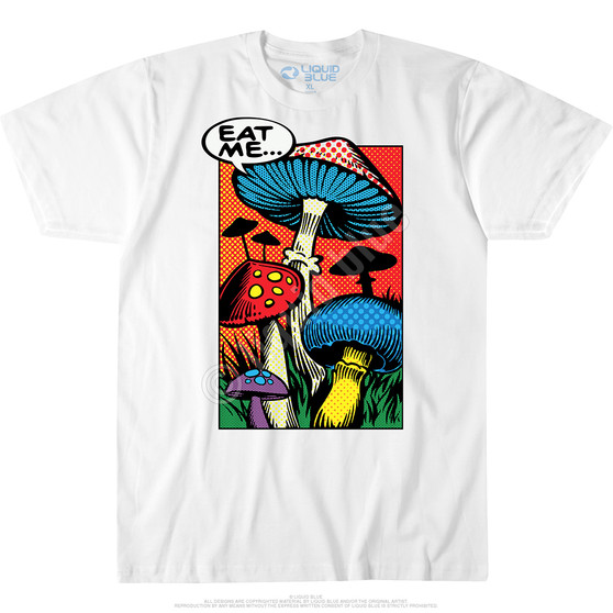 Liquid Blue Eat Me White T-Shirt