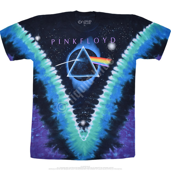 Liquid Blue Eclipsed By The Moon Tie-Dye T-Shirt