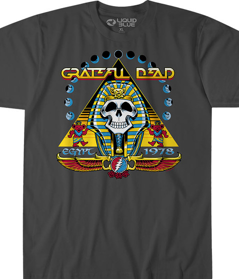 liquid blue Egypt 78 Grey T-Shirt