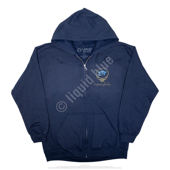 Liquid Blue Egyptian Crew Navy Zipper Hoodie