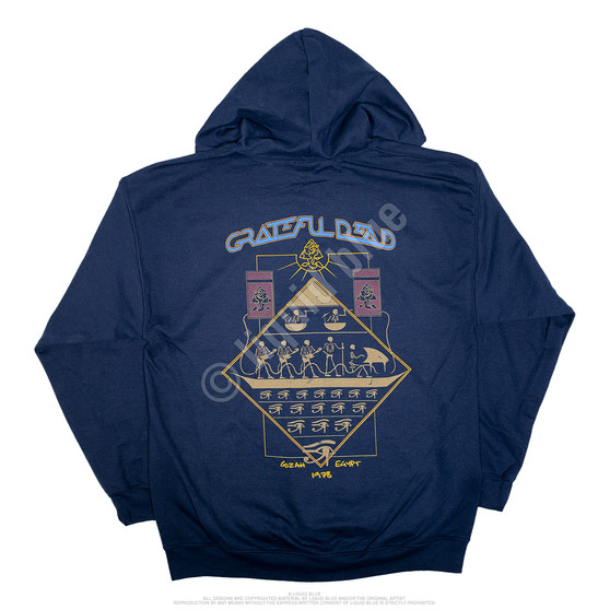 Liquid Blue Egyptian Crew Navy Zipper Hoodie