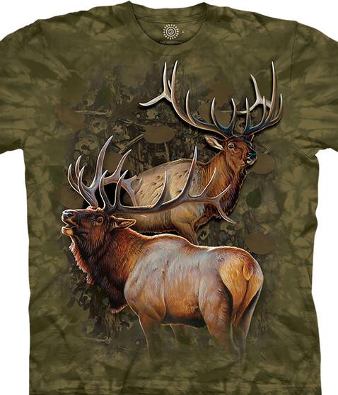 liquid blue Elk Duo Classic Cotton T-Shirt