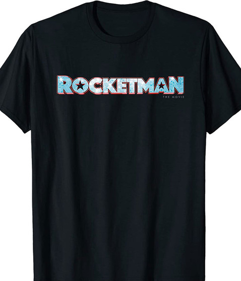 Liquid Blue Elton John Rocketman Black T-Shirt