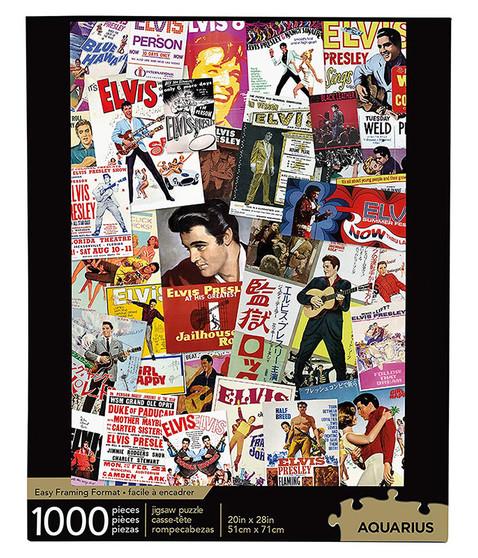 liquid blue Elvis Presley Movie Poster Puzzle