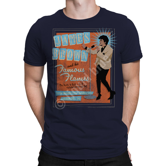 Liquid Blue Famous Flames Navy Athletic T-Shirt