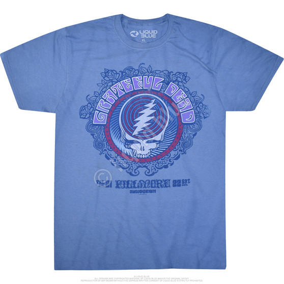 Liquid Blue Fillmore Blue Athletic T-Shirt
