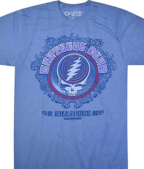 liquid blue Fillmore Blue Athletic T-Shirt