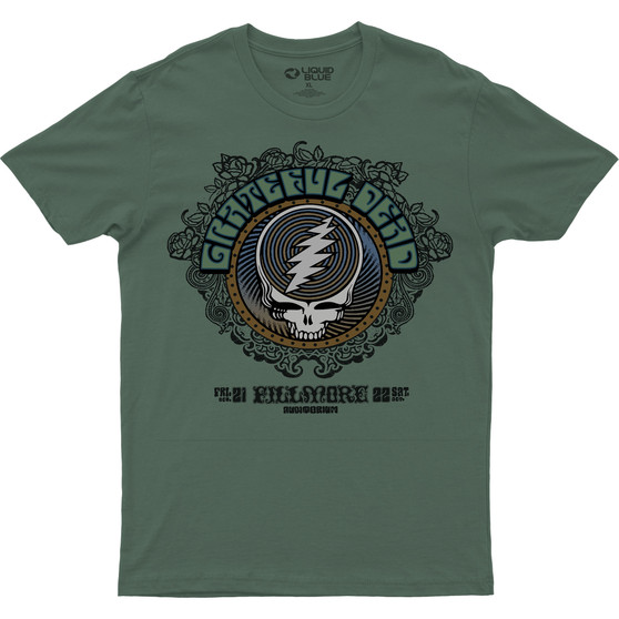 Liquid Blue Fillmore Green Athletic T-Shirt