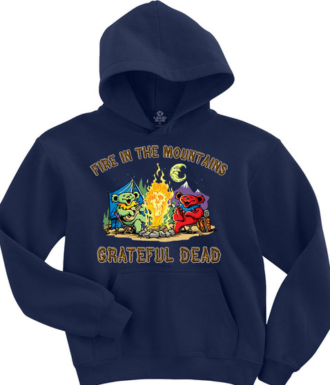 liquid blue Fire In The Mountain Navy Hoodie