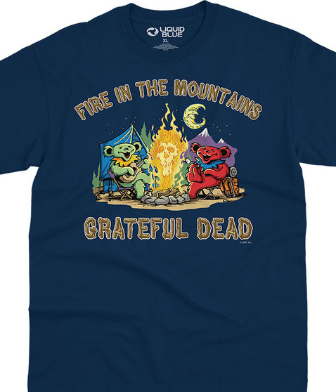liquid blue Fire In The Mountain Navy T-Shirt