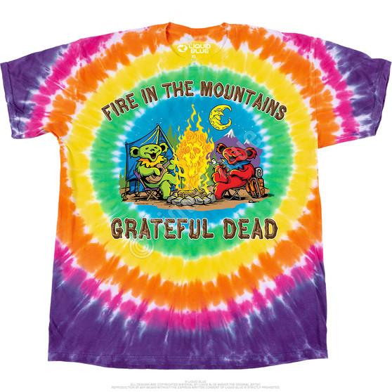 Liquid Blue Fire In The Mountain T-Shirt