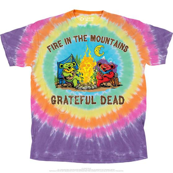 Liquid Blue Fire In The Mountain T-Shirt