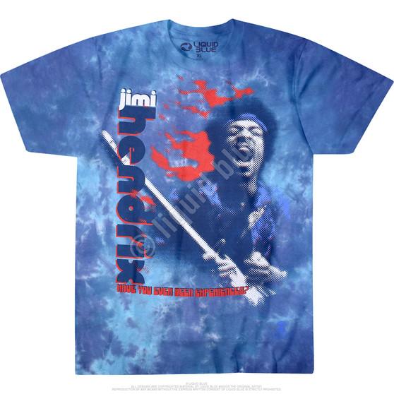 Liquid Blue Fire Tie-Dye T-Shirt