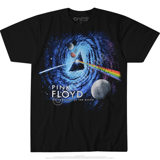 Liquid Blue Floyd Black Hole Black T-Shirt