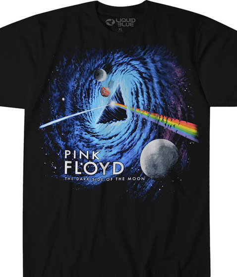 liquid blue Floyd Black Hole Black T-Shirt