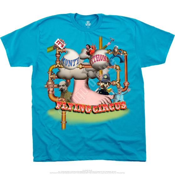 liquid blue Flying Circus Foot Light Blue T-Shirt