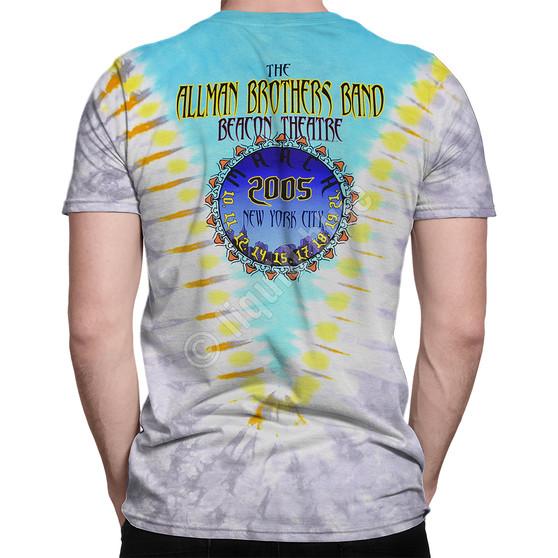 Liquid Blue Flying Peach V Tie-Dye T-Shirt