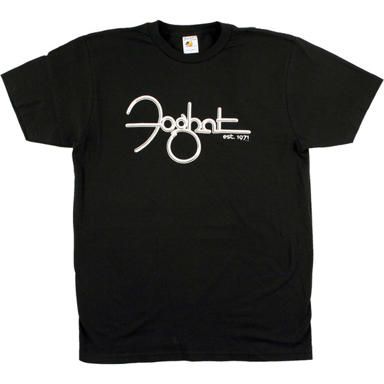 Liquid Blue Foghat Established 1971 Black T-Shirt
