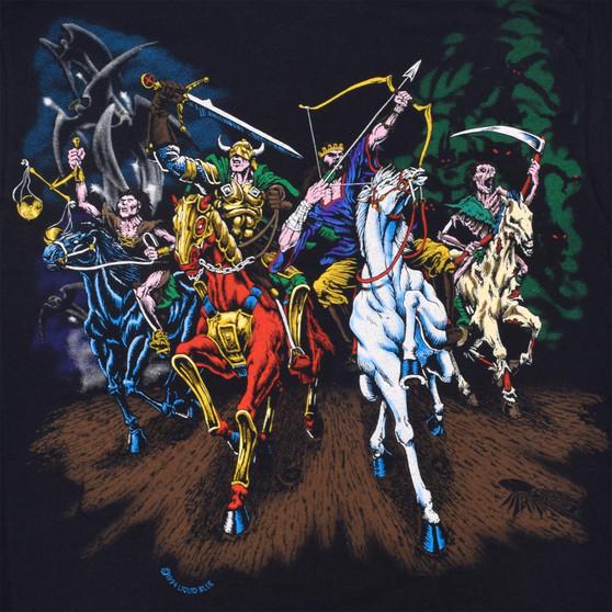 Liquid Blue Four Horsemen Black T-Shirt