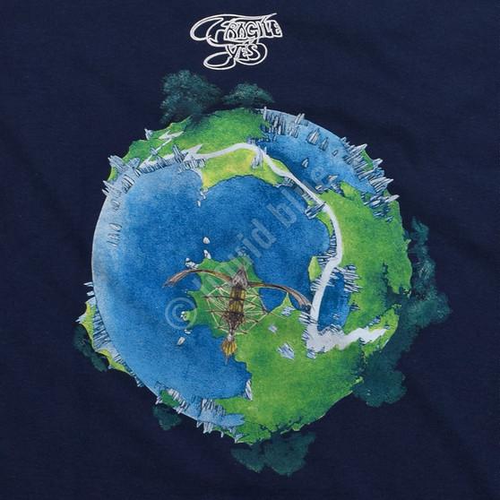 Liquid Blue Fragile Navy Long Sleeve T-Shirt