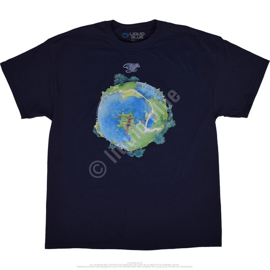 Liquid Blue Fragile Navy T-Shirt