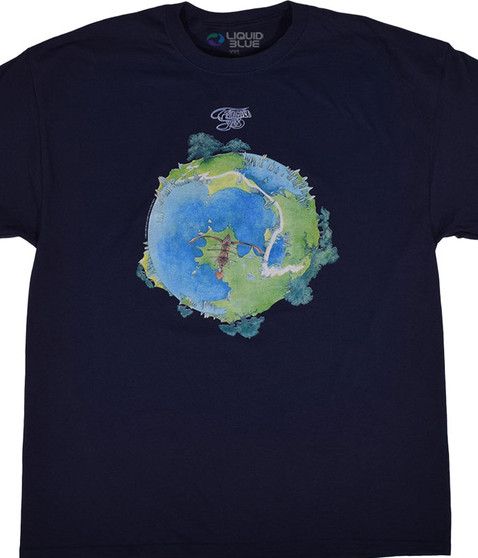 liquid blue Fragile Navy T-Shirt