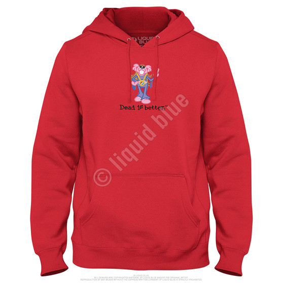 Liquid Blue Fringe Dead Is Better Hoodie