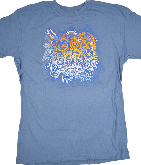 liquid blue Garcia Tigers Blue T-Shirt
