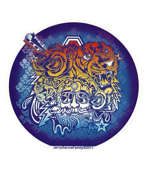 liquid blue Garcia Tigers Sticker