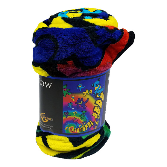 Liquid Blue GD Bear Spiral Fleece Blanket