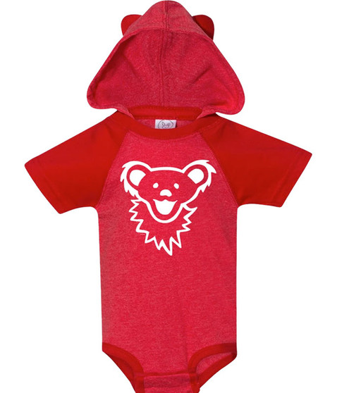liquid blue GD Bearface Hooded Red Onesie