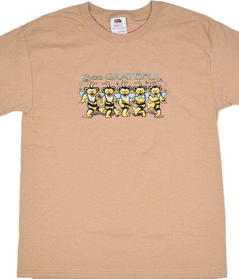 liquid blue GD Bee Grateful Youth Tan T-Shirt