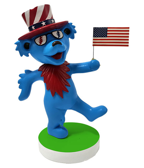 liquid blue GD Bobblehead 4th of July Dancing Bear