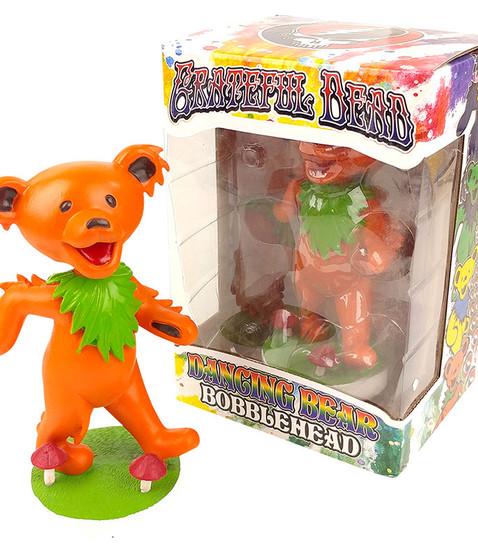 liquid blue GD Bobblehead Dancing Bear Orange