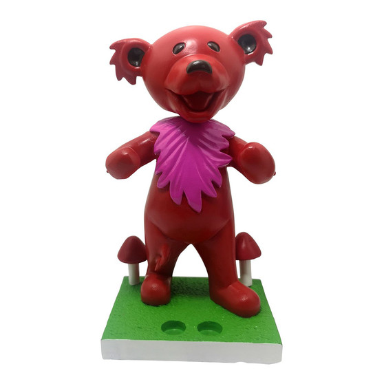 Liquid Blue GD Bobblehead Dancing Bear Red Holder