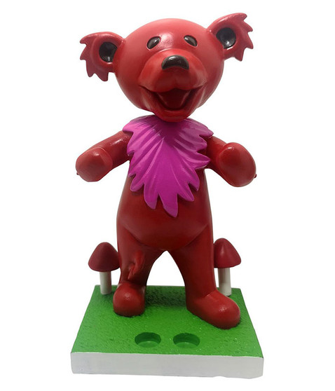 liquid blue GD Bobblehead Dancing Bear Red Holder