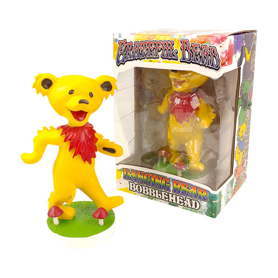 Liquid Blue GD Bobblehead Dancing Bear Yellow