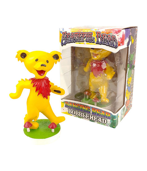 liquid blue GD Bobblehead Dancing Bear Yellow