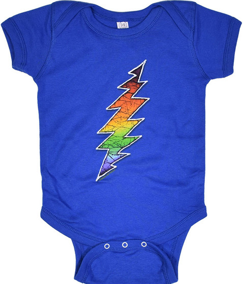 liquid blue GD Bolt Blue Onesie