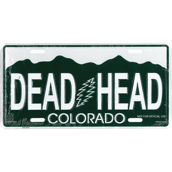 Liquid Blue GD Colorado License Plate