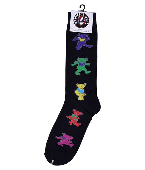 liquid blue GD Dancing Bears Men's Black Socks