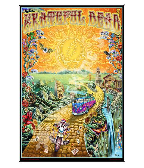 liquid blue GD Golden Road Mini Tapestry