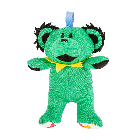 Liquid Blue GD Green Dancing Bear Baby Rattle