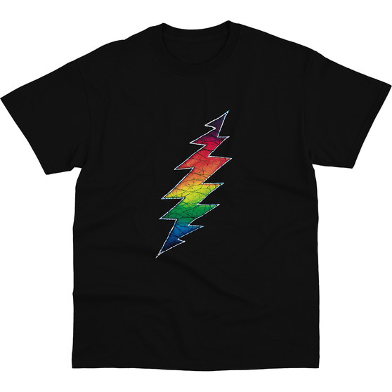 Liquid Blue GD Lightning Bolt Black T-Shirt